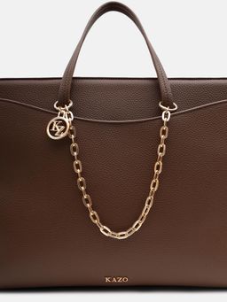 Kazo - Gold Clarion Oval Link Bag Charm