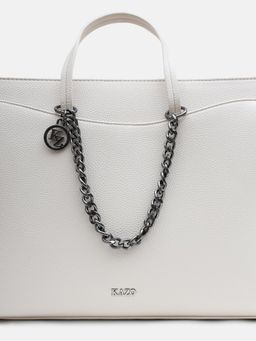 Kazo - Grey Thara Curb Link Bag Charm