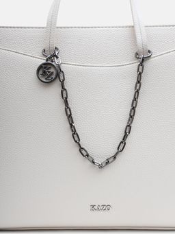 Kazo - Grey Orabelle Mixed Link Bag Charm
