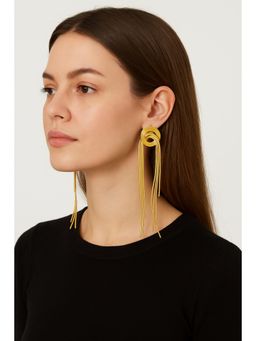 VIEN - Elegant Gold Plated Long Dangle Earrings
