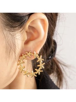 VIEN - Gold Plated Starfish Drop Earrings