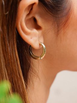 SOUL WORKS - Gold Hoops Brass Hoops