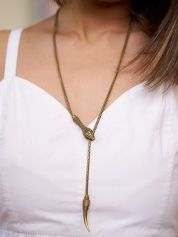 SOUL WORKS - Gold Snake Wrap Necklace
