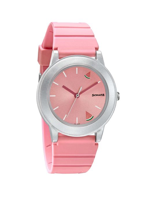 New Sonata Watch Girls Buy Online Sonata Utsav Pink Dial Rose Gold