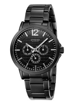 Strand by Obaku - Westbrook Black Dial Multifunction Watch For Men (S709GMBBSB)