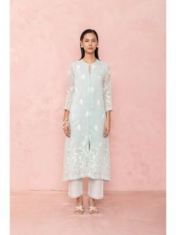 LABEL NAARITI - Blue Arohi Embroidered Kurta and Pant