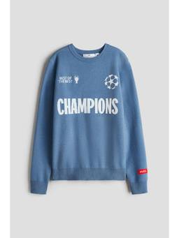 H&M - Boys Blue Intarsia-Motif Jumper