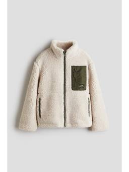 H&M - Boys White Teddy Jacket