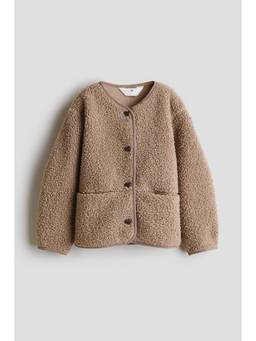 H&M - Girls Beige Teddy Jacket
