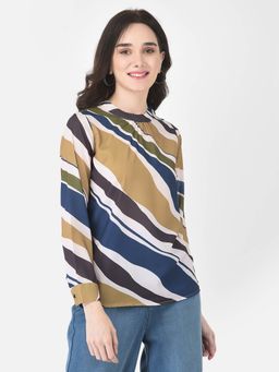 CRIMSOUNE CLUB - Women Abstract Print Top