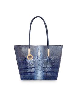 ESBEDA - Royal Blue Color Crocodile Textured Handbag for Women