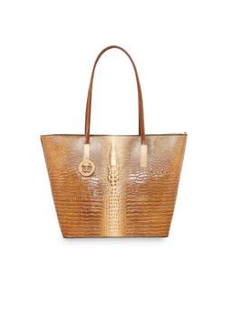 ESBEDA - Tan Color Crocodile Textured Handbag for Women