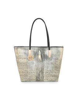ESBEDA - Beige Color Crocodile Textured Handbag for Women