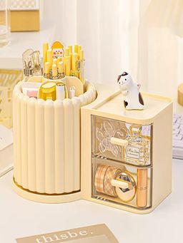 House of Quirk - Cream Makeup Organizer with 3 Drawers