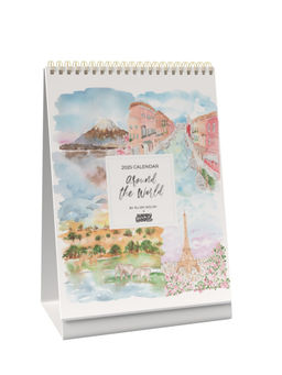 Happywagon - 2025 Around The World Desk Calendar