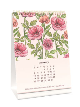 Happywagon - 2025 Floral Desk Calendar