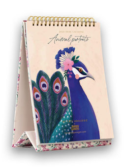 Happywagon - 2025 Animal Portrait Desk Calendar
