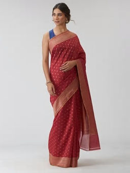 Fabindia - Cotton Silk Cutwork Sari