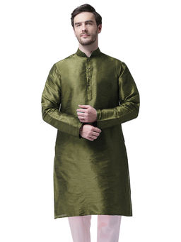 SG LEMAN - Men Mehendi Green Kurta