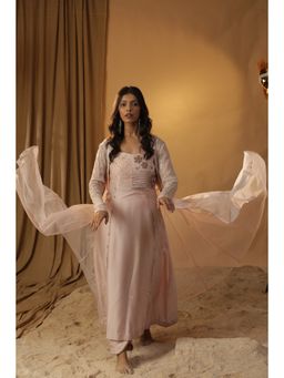 Arpita Sulakshana - Pink Dress with Jacket (Set of 2)