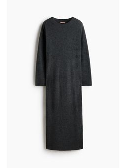 H&M - Women Grey Rib-Knit Dress