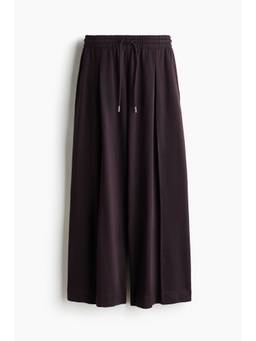 H&M - Women Purple Pleat-Detail Drawstring Trousers