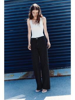 H&M - Women Black Straight High Waist Jeans