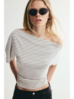 H&M - Women White One-Shoulder Cotton Top