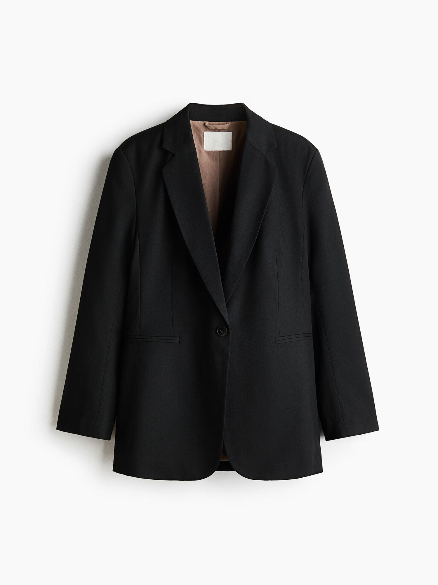 h&m Women Black Single-Breasted Twill Blazer-picture-31