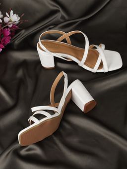 Truffle Collection - White Solid Heels