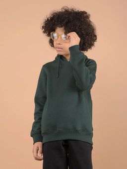 CRIMSOUNE CLUB - Boys Green Graphic Print Hoodie