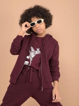 CRIMSOUNE CLUB - Boys Wine Hoodie