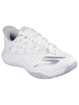 SKECHERS - Women Viper Court Rally Lace Up Running Shoes - White