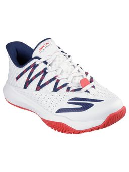 SKECHERS - Men Viper Court Rally Lace Up Running Shoes - White