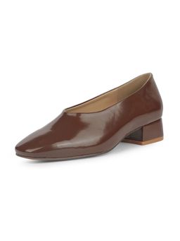 Bata - Womens Block Heel Pumps - Brown