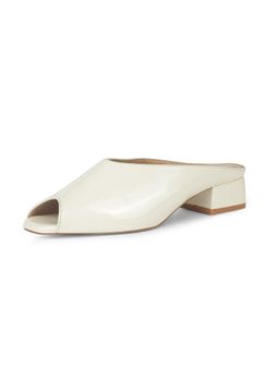 Bata - Womens Block Heel Mules - Beige
