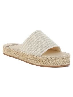 Rag & Co - Rag And Co Women Canvas Espadrille Flatforms Heels - Beige