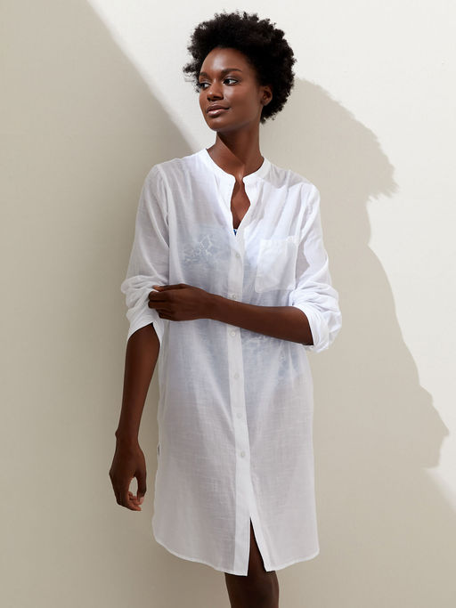 Women's Cover Up Tunic Dress White Bell Sleeve Long Beach Cover Ups With  Sleeves Buy Marks Spencer White Pure Cotton Collarless