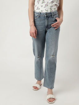 Marks & Spencer - Solid Boyfriend Fit Jeans