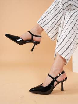 Twenty Dresses by Nykaa Fashion - Black Party Stiletto Heels