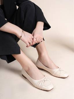 Twenty Dresses by Nykaa Fashion - Cream Party Loafers