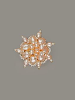 House of D'oro - Contemporary Golden Drop Pearl Finger Ring