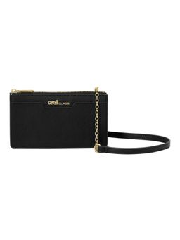 Cavalli Class - Women Solid Synthetic Crossbody Sling Bag - Black