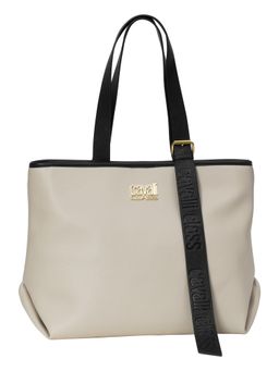 Cavalli Class - Women Printed Synthetic Tote Bag - Off White