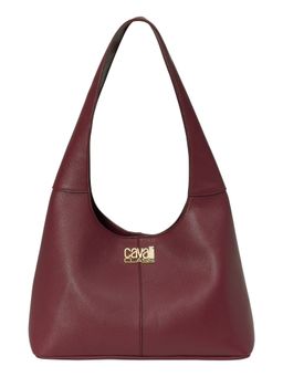 Cavalli Class - Women Solid Synthetic Handbag - Burgundy