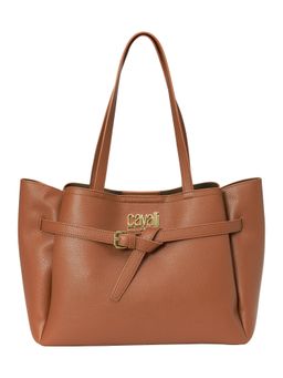 Cavalli Class - Women Solid Synthetic Tote Bag - Brown