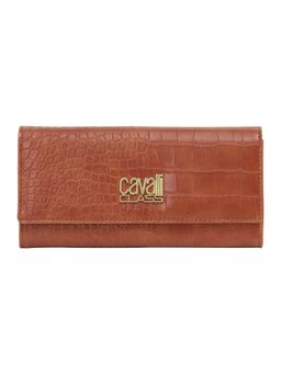 Cavalli Class - Women Textured Synthetic Wallet - Brown