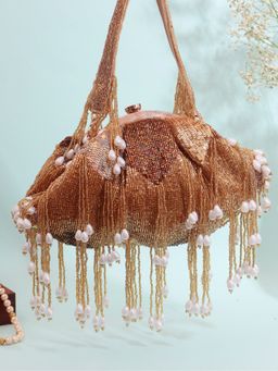 SWISNI - Golden Embroider Batua Clutch Bag (M)