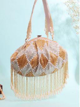 SWISNI - Multi-Color Embellished Clutch Bag (M)