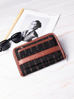 Zouk - Womens Ikat Grered Classic Zipper Wallet